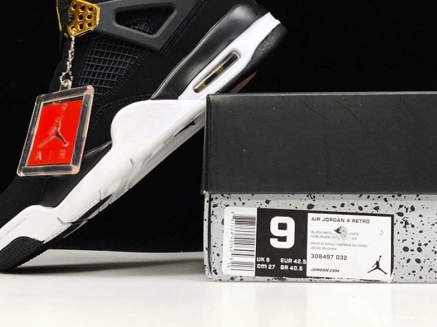 Air Gold-White Jordan Black Metallic 308497-032 Royalty 4 0701